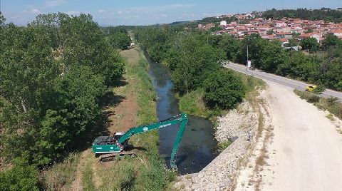 Edirne'de Kirlilikle Gündeme Gelen Drenaj Kanalı Temizlendi