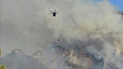 Kemer'deki Orman Yangına Havadan ve Karadan Müdahale Sürüyor