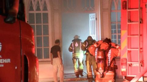 Beşiktaş Yıldız Hamidiye Camii'nde Yangın