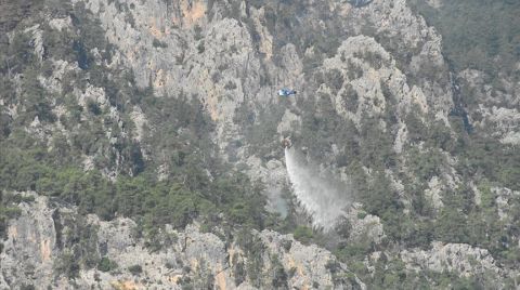 Kemer'de Orman Yangını 5. Gününde