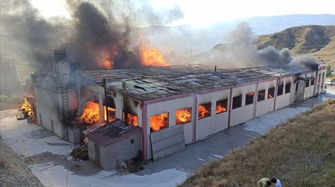 Kastamonu'da Fabrika Yangını