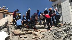 Gaziantep'te Ağır Hasarlı Bina Yıkım Sırasında Çöktü