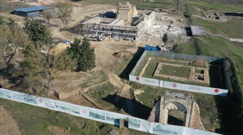 Edirne Sarayı'nda Restorasyon Çalışmaları Sürüyor