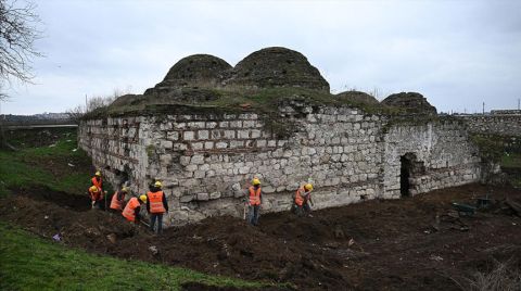 Edirne'de Gazi Mihal Hamamı'nın Restorasyonuna Başlandı