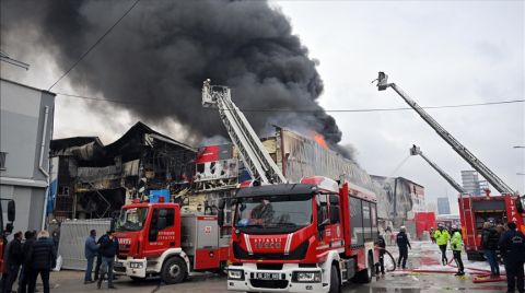 Ankara’da Sanayi Sitesinde Yangın