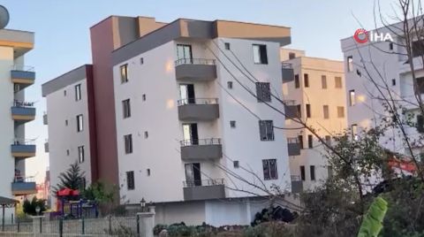 Yeni Yapılan Bina Yan Yatmaya Başladı