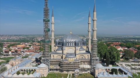 Selimiye’nin Dört Minaresinden Üçündeki Restorasyon Tamamlandı