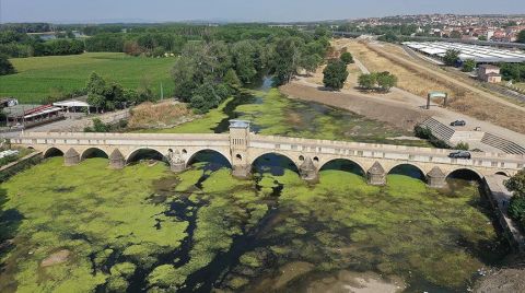 Tunca Nehri'nin Bazı Bölümlerinde Kuraklık Nedeniyle Su Akışı Durdu