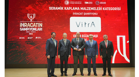 Eczacıbaşı VitrA, 6 Yıldır Üst Üste İhracat Şampiyonu