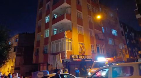 Esenler'de Çatlaklar Oluşan Bina Tahliye Edildi