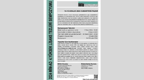 2024 MİM-AD Yüksek Lisans Tezleri Sempozyumu