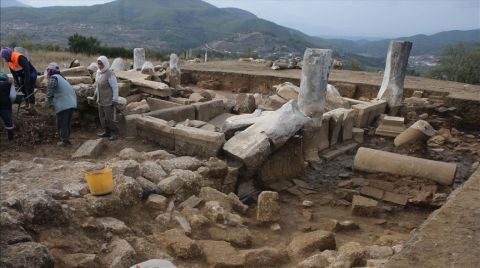 Hyllarima Antik Kenti'nde İlk Anıtsal Çeşme Binası Bulundu