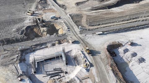 Halkalı-Kapıkule Demir Yolu Projesi'nde Çalışmalar Sürüyor