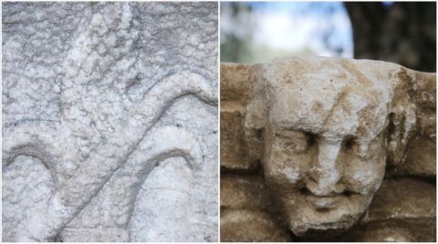 Lagina Hekate Kutsal Alanı'nda Hekate'nin Meşalesi ve Figürlü Başlık Bulundu