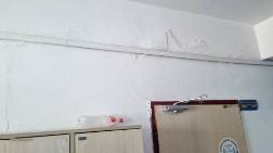 İlkokuldaki Dev Çatlaklar Korkutuyor