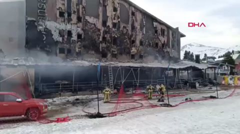 Uludağ'da Otel Yangını
