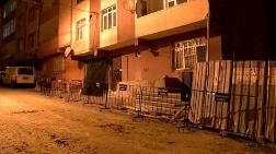 Bağcılar’da Toprak Kayması Sebebiyle Yana Eğilen Bina Boşaltıldı