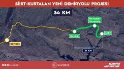 Siirt-Kurtalan Arasına 34 Kilometrelik Yeni Demiryolu Hattı İnşa Edilecek