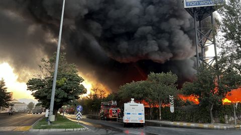 Kayseri’de Tekstil Fabrikasında Yangın