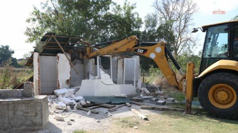 İSKİ, Terkos Havzası’ndaki Kaçak Yapıları Kaldırdı