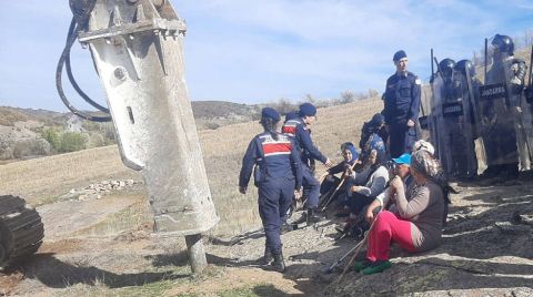 Çorum'da Yurttaşlar Taş Ocağına Karşı Direnişte