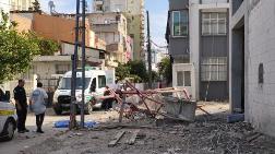 İnşaatta Asansörlü İskele Metrelerce Yükseklikten Düştü