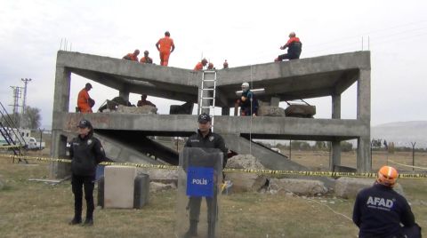 Erzincan’da Deprem Tatbikatı