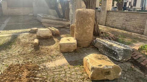 Erdek'te Altyapı Çalışmaları Sırasında Arkeolojik Kalıntılar Bulundu