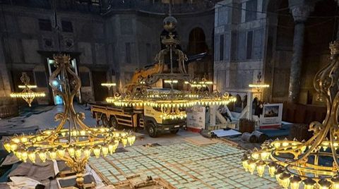 Bakanlıktan 'Ayasofya'da Restorasyon' Açıklaması