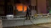 Kütahya'da 8 Katlı Apartmanda Yangın