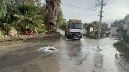 Bodrum'da Yine İsale Hattı Patladı