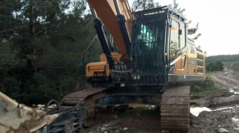 Karaburun'da GES Şirketi Mahkemeyi Beklemeden Çalışmalara Başladı