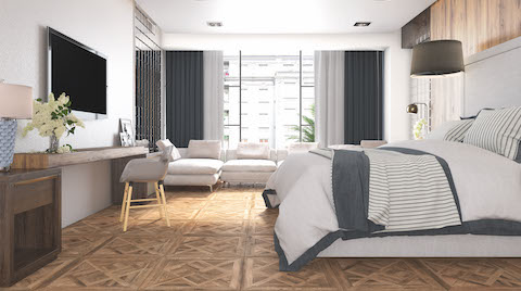 Seranit ile Ahşap Dokulu Mekanlar