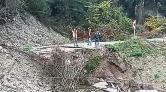 Cide-İnebolu Kara Yolu, Heyelan Nedeniyle Ulaşıma Kapatıldı